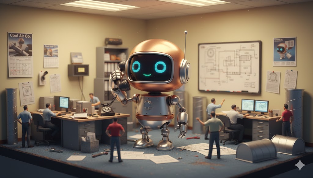 AI receptionist handling multiple calls simultaneously